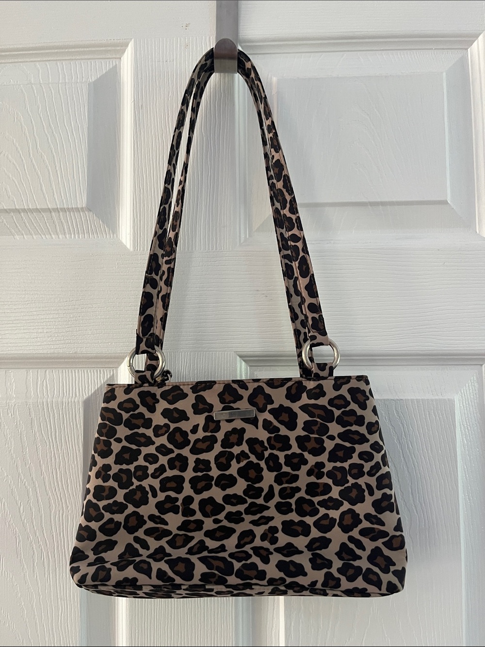 Leopard Print Shoulder Handbag - Picture 2 of 5
